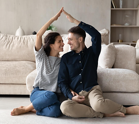 Happy home buyers